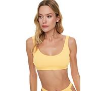 Trendyol Top de Bikini Tejido con Bralette para Mujer, Naranja, 40