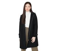 Trendyol Trendyol Damen Oversize Basic Plain Webstoff Mantel, abrigo De las mujeres, Black, 38