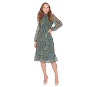 TRENDYOL Twoaw23el01436 Vestido, Verde, 40 Mujeres