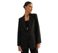 Trendyol Twoaw24bc00078 Chaqueta Americana, Negro, 66 para Mujer