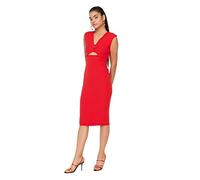 Trendyol Vestido - Azul Marino - Midi, Rosso, 38