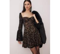Trendyol Vestido de gala negro 42 negro