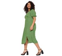 TRENDYOL Vestido de Mujer de Corte Holgado, Corte Holgado, Talla Grande, Verde, 50 ES