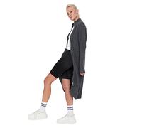 Trendyol Vestido de Punto Ajustado con Cuello Alto para Mujer, Antracita, XS
