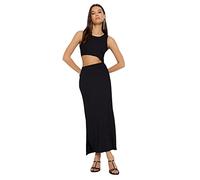 Trendyol - Vestido de Punto para Mujer, Negro, XL