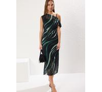 Trendyol Vestido esmeralda / manzana / verde claro / verde oscuro 34 esmeralda / manzana / verde claro / verde oscuro