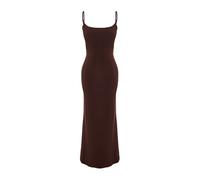 Trendyol Vestido marrón oscuro 42 marrón oscuro