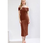 Trendyol Vestido rojizo 40 rojizo