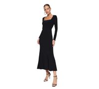 Trendyol Vestido TWOAW24EL00613 para Mujer, Color Negro, Talla L, Negro, L