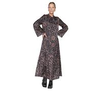 Trendyol Woman Design Regular A-Line Crew Neck Woven Dress Vestido, Negro, 38 para Mujer