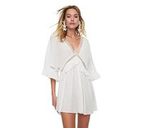 Trendyol Woman Beachwear Mini Basic Regular fit Woven Dress, Mujer Beachwear Mini Basic Regular fit Vestido Tejido,