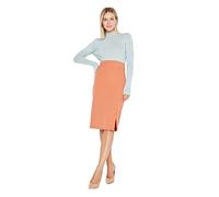 Trendyol Woman Midi Pencil Woven Skirt Falda, marrón, 66 para Mujer