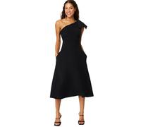 Trendyol Woman Midi Skater Fitted Weaving Dress Vestido, Negro, 36 para Mujer