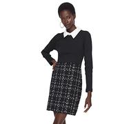 Trendyol Woman Mini A-Line Lapel Collar Woven Dress Vestidos, Black, 40 De Las Mujeres