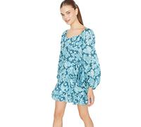 Trendyol Woman Mini A-Line Sweetheart Woven Dress Vestido, Green, 36 para Mujer