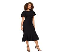 Trendyol Woman Plus Size Regular Mermaid Crew Neck Woven Plus Size Dress, Vestido,