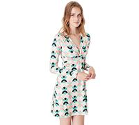 Trendyol Woman Regular A-Line Double-Breasted Knit Dress Vestido, Multicolor, M para Mujer