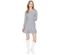 Trendyol Woman Regular Ruffle hem Crew Neck Woven Dress Vestido, Blue, 38 para Mujer