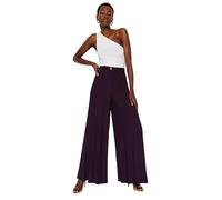 Trendyol Woman TWOSS23PL00352 - Pantalones, Color Ciruela, Talla 42, Ciruela, 70