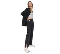 Trendyol Woman Wide Leg Jeans, Negro, 64 para Mujer