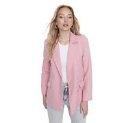 Trendyol Women Plus Size Regular Fit Double-Breasted Lapel Collar Woven Jacket Chaqueta Tejida con Cuello de Solapa y Doble Botonadura de Talla Grande para Mujer, Lilac, 66