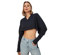 Trendyol Women's Navy Crop Knitted Blusa XL