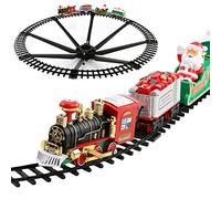 Trenes de Navidad Alrededor del árbol de Navidad Entrega Express Santa Claus Tren Navidad Sonidos y Luces Realistas para Regalos para Niños Decoraciones