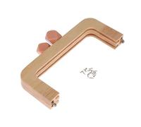 TRENIS Tornillos de Marco de Madera de Material for Bolso, 20Cm, Dentro del Marco de Madera con asa for Bolso (Color : Pink, Size : 1 Size)