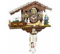 Trenkle Kuckulino Reloj en Miniatura de la Selva Negra casa Suiza Cuarzo con Cabras Que da Vueltas y Llamada del cucú TU 2020 SQ