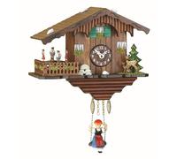 Trenkle Kuckulino Reloj en Miniatura de la Selva Negra casa Suiza Cuarzo con Llamada del cucú, Bailarines Que Dan Vuelta TU 2019 SQ