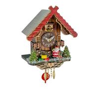 Trenkle Reloj de la Selva Negra de Kuckulino Casa de la Selva Negra Navidad con Movimiento de Cuarzo y Llamada de Cuco