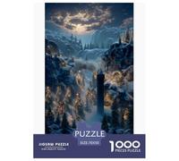 Treno Puzzles 1000 Piezas Juego De Reto Juguete Adultos Y Niños Montagne innevate Juego De Puzzle Diversión Familiar Interacción Creativa Regalo Decoración Hogar 70x50cm/1000pcs