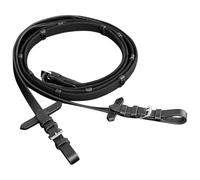Trense - Brida de piel con riendas y riendas - Suministros para caballos de primera calidad para jinetes - Negro y duradero - Ideal para entrenamiento y equitación