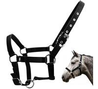 Trensenzaum Gebisslos für Holzpferde Funny Horses Züzeug für Holzpferd mit Zrigel Pferdespielzeug für Kinder Spiel & Holzpferde Spieltrense Trense für Spielpferd Einheitsgröße Schwarz