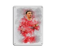 Trent Alexander-Arnold - Póster retro de metal con diseño de pintura de hierro para bar, cueva de personas, cafetería, garaje, decoración de pared, 30 x 40 cm