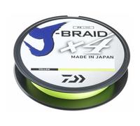 Trenza Daiwa J Braid X4-0,25 mm - 14,4 kg - Amarillo neón - 135 m