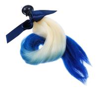 Trenza de Casco de Moto Ventosa, Adorno Decorativo para Hombres | Fibra Química Resistente al Calor, Estilo Coleta Trenzada, para Ciclismo y Superficies Lisas, Color Brillante