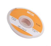 Trenza desoldadora diseñada para un rendimiento estable en la eliminación de exceso de soldadura de componentes de paso fino (CP-1515)