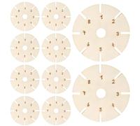 Trenza - Disco de tejer de 8 cm, divertido desarrollo de habilidades | Tableros redondos de madera con soporte de conexión de alambre, trenzado para cadenas de cinturón, proyectos de bordado artesanal