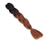 Trenzas de caja ombré de pelo sintético gigante de 24 pulgadas, largas, for mujer, estilo de fiesta, color azul, for alta temperatura(2 29)