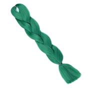 Trenzas de caja ombré de pelo sintético gigante de 24 pulgadas, largas, for mujer, estilo de fiesta, color azul, for alta temperatura(1 22)