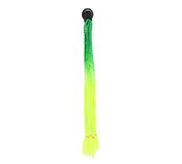 Trenzas de pelo para casco de motocicleta, estilo punk, con ventosa, para decoración de coletas, para motociclistas, cabello sintético de alta temperatura, varios colores. (Verde verde oscuro verde)