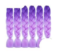 Trenzas gigantes sintéticas Extensiones de cabello trenzado para mujeres Textura Negro Azul Hair-XB47-24inch-CHINA-6Pcs/Lot