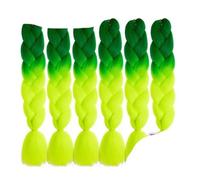 Trenzas gigantes sintéticas Extensiones de cabello trenzado para mujeres Textura Negro Azul Hair-XB43-24inches-CHINA-6Pcs/Lot