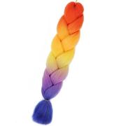 Trenzas sintéticas de 24 "Cabello trenzado ombré Extensión de cabello trenzada Jumbo para mujeres Cien colores Cabello DIY-E2-24 pulgadas-CHINA