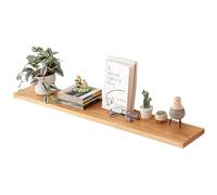 TREOAKWIS Estanteria Pared, Estante Flotantes de Madera para Decoración, Marcos de Fotos, Adornos, La Sala de Estar, La Habitación de Los Niños, Dormitorio, Baño, Oficina (90 cm)