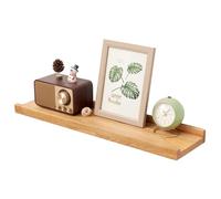 TREOAKWIS Estantes de Pared, Estante Flotantes de Madera de Roble, para Decoración, Marcos de Fotos, Adornos, La Sala de Estar, La Habitación de Los Niños, Dormitorio, Baño (Natural, 40 x 15 cm)