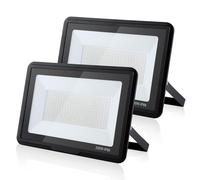 treoir Foco LED Exterior 200W, Superbrillante 20000LM, IP66 Impermeable Proyector 6000K Blanco Frío para Garaje, Jardín, Patio, Estacionamiento(2pcs)