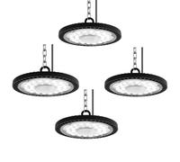 treoir UFO LED Lámpara de Alta Bahía 200W, 20000LM Naves Industriales LED Blanco Frío 6500K UFO Foco Led Industrial, Impermeable IP65 UFO LED Taller Lámpara para Garaje Fábrica (4pcs)