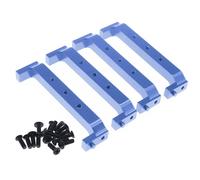 TREPMEUN 4 Piezas de Soporte de chasis de aleación for ECX 1-12, Bar-Rage 1-18, Temp-per 1-10, RGT 136100 y FTX, Piezas de Oruga Outback(Blauw)
